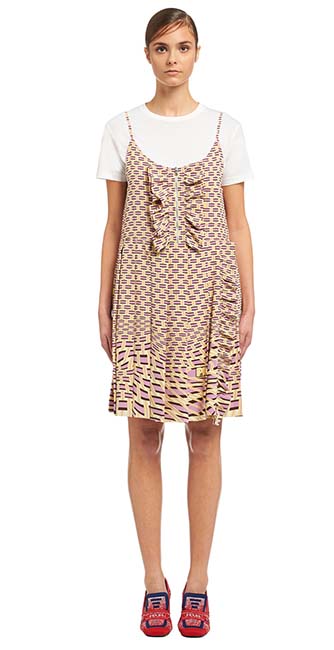 Silk Crepe De Chine Dress From Prada