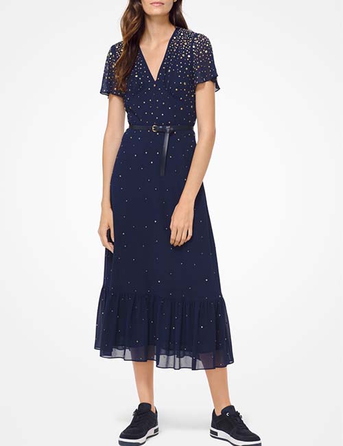 Studded Georgette Dress From Michael Kors