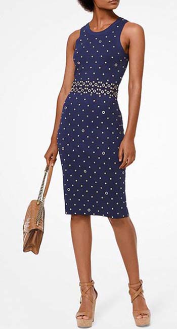Studded Stretch-Viscose Dress from Michael Kors