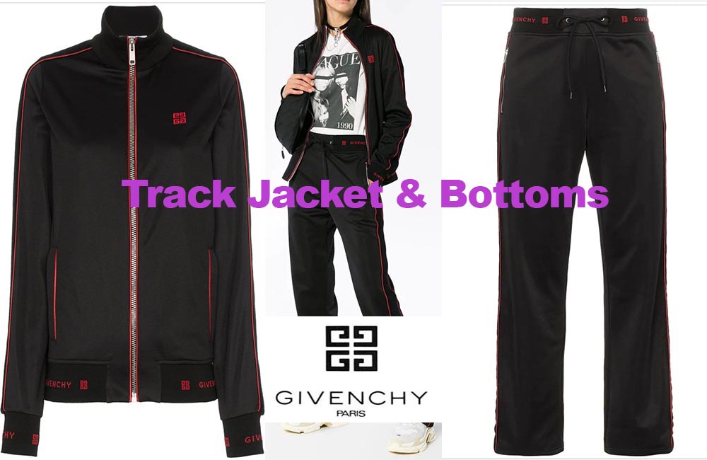 Track jacket and bottoms from Givenchy