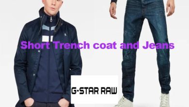 Trench coat and jeans from G-Star Raw