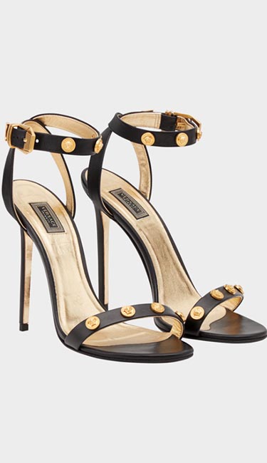 Silk twill dress and sandals from Versace | Fashion Advice