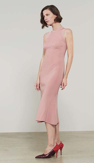 Trompe L'Oeil Flared Dress From Victoria Beckham