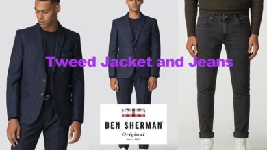 Tweed jacket and jeans from Ben Sherman review