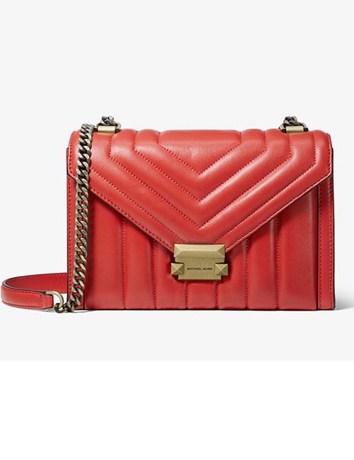 Whitney Large Quilted Leather Convertible Shoulder Bag from Michael Kors