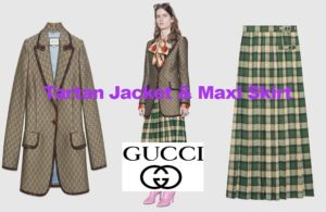 Woollen canvas jacket and skirt from Gucci
