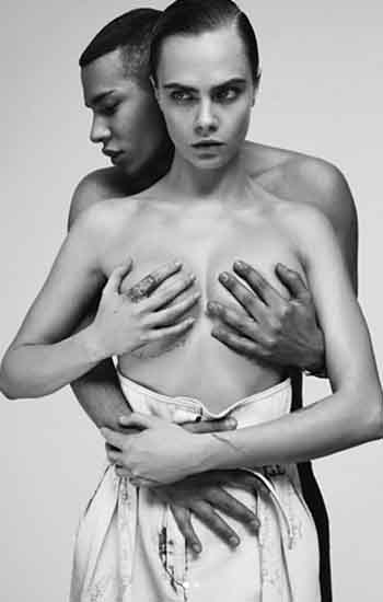 Cara Delevingne and Olivier Rousteing (Instagram 2019)