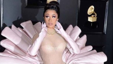 Cardi B goes for an inexpensive Grammys look