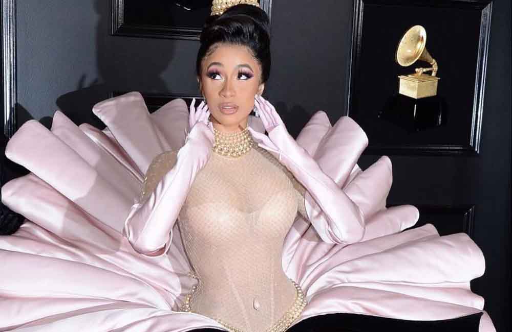 Cardi B goes for an inexpensive Grammys look