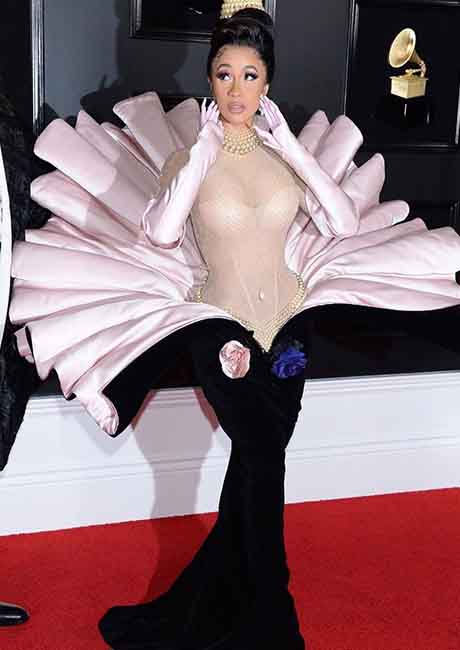 Cardi B's Thierry Mugler couture piece that she wore to the Grammy 2019