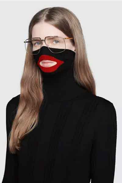 Gucci black balaclava jumper