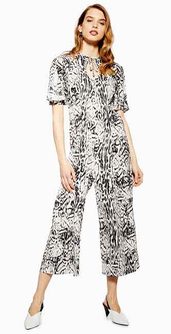 Snow Leopard Jumpsuit From Topshop