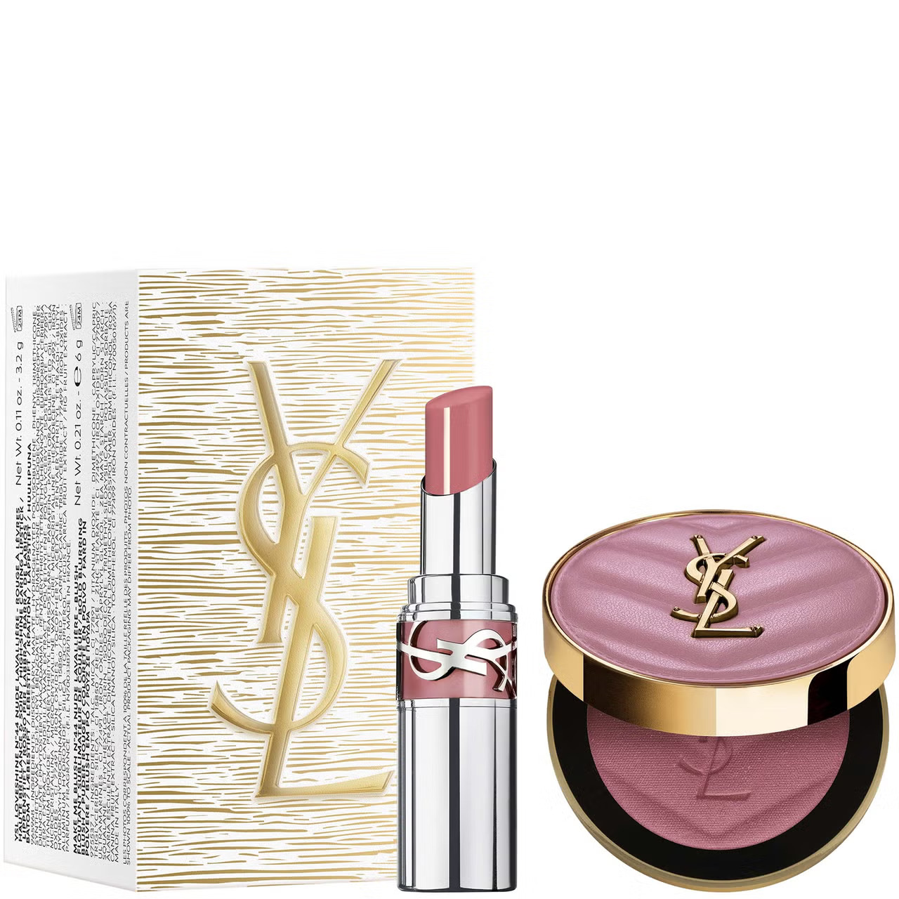 Yves Saint Laurent Make Me Blush Powder 44 & Loveshine Lipstick 44 Gift Set