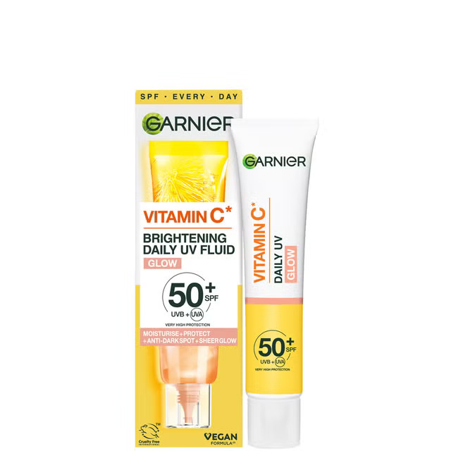 4 Best Uneven Skin Tone Skincare This May Garnier Vitamin C Daily UV Brightening Fluid Glow SPF 50+ 40ml